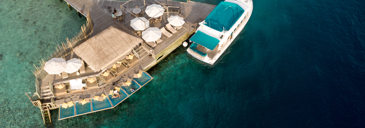 Soneva Fushi resort Maldives aerial 6