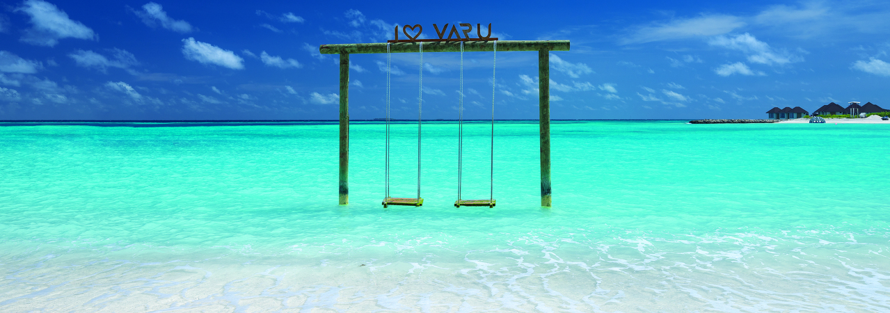 Varu by Atmosphere resort Maldives I <3 varu lagoon swing