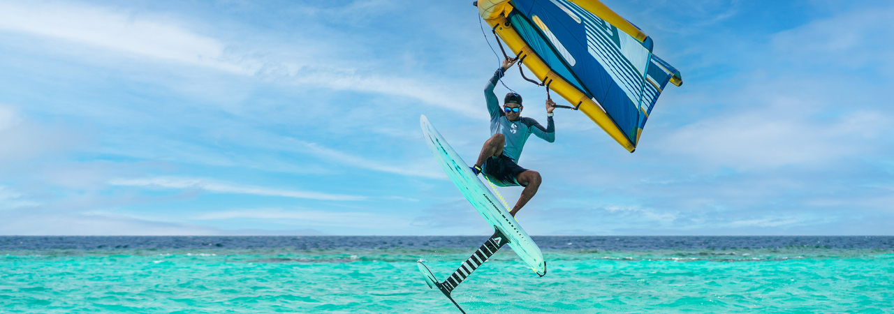 Velaa Private Island resort Maldives wingfoil