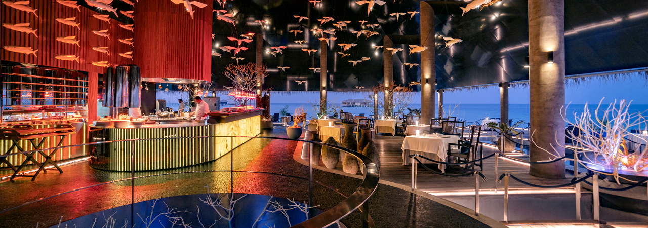 Velaa Private Island resort Maldives aragu restaurant