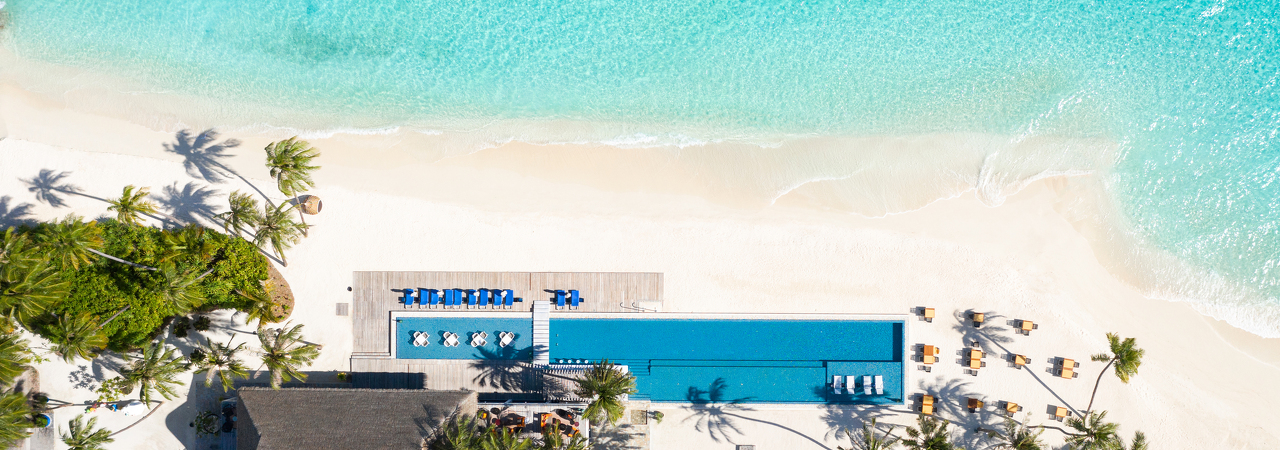 Velaa Private Island resort Maldives aerial 2