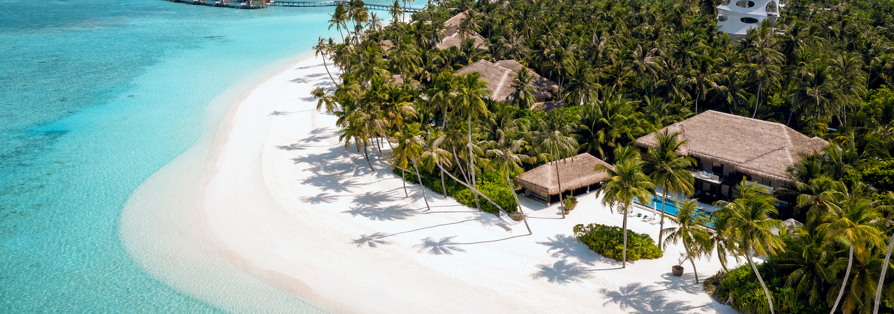 Velaa Private Island resort Maldives aerial 3