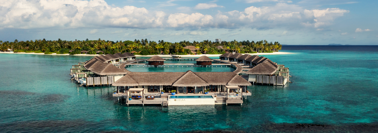 Velaa Private Island resort Maldives aerial 5