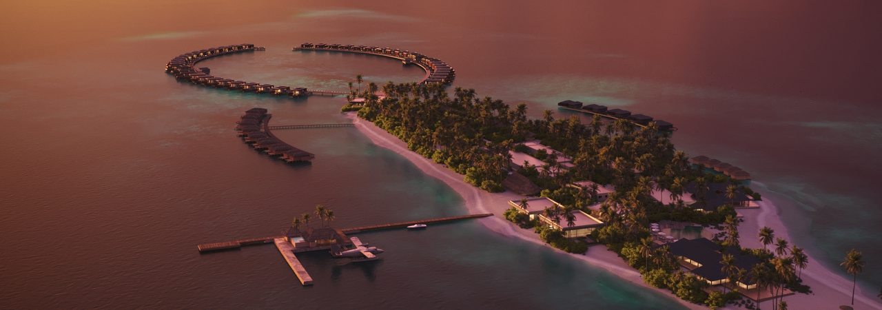 Veligandu Island Resort Maldives aerial