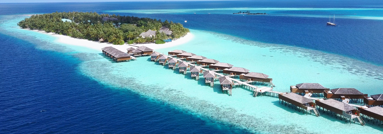 Vilamendhoo island resort maldives aerial