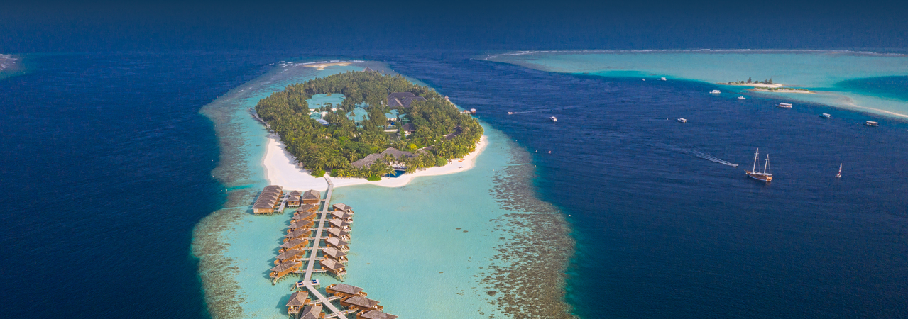 Vilamendhoo island resort maldives aerial 1